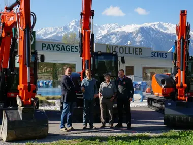 Die ersten HUTTER Kubota KX080 im Einsatz