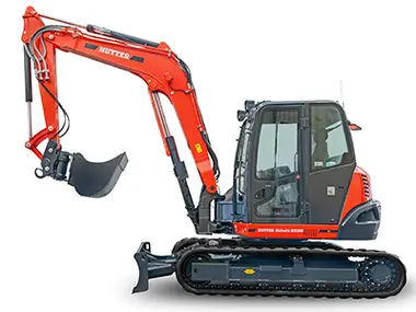 Der neue HUTTER Kubota KX080 kann mehr als sein Vorgänger